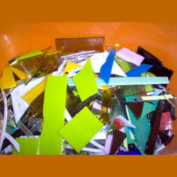 Scrap Glass, Fusible and Non-fusible for the Glass Artist