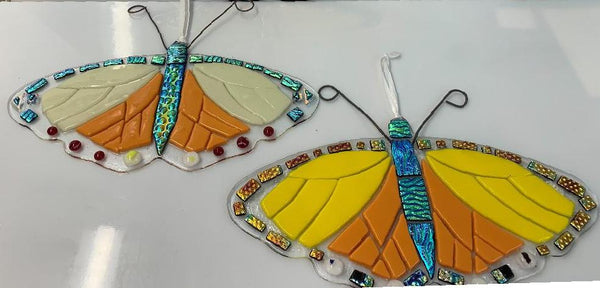 Butterflies with dichroic accents