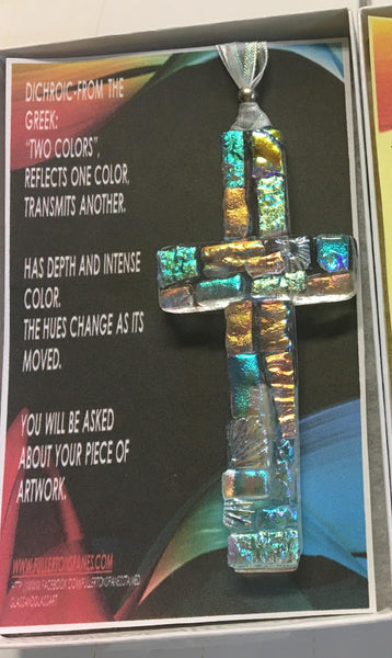 Dichroic Crosses Clear or Black