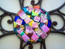 Wrought Iron With Dichroic Center Cross