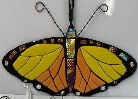 Butterflies with dichroic accents