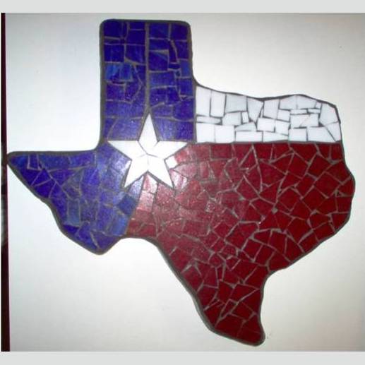 Texas shaped flagged stone – Fullertons Panes
