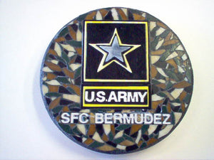 US Army  garden stone personalized